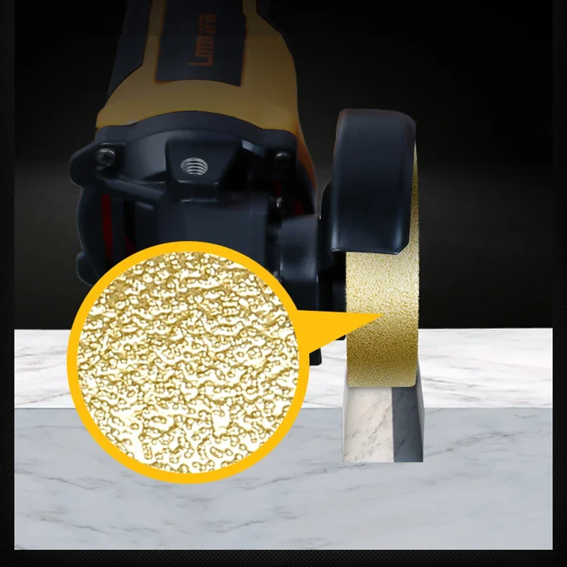 Otwór 20mm 3 Cal 75mm próżniowo lutowane na sucho diamentowe szlifowanie równoległe koło Demi-bullnose krawędź marmurowy profil obrzeża tarcza