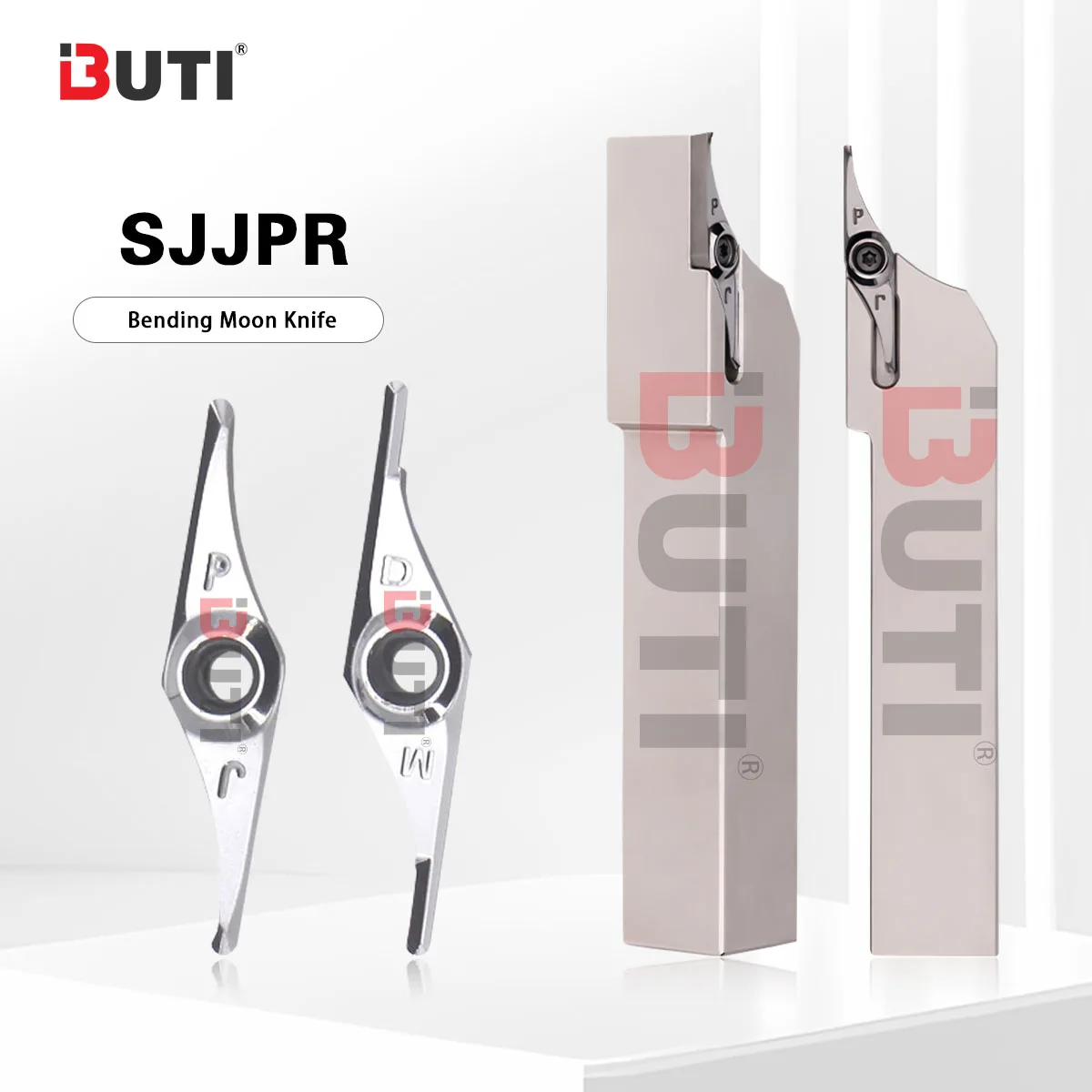 

SJJPR Cylindrical Turning Tool Single Blade Double-Edged CNC Semi-Circular Turning Tool VCGX PJ/DM Double Edged Crescent Blades
