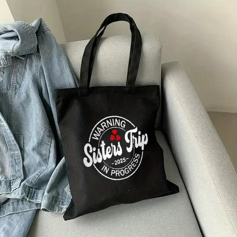 A travel tote bag for sisters，Reusable shopping bag，Suitable for Teenagers，Prayer gift，Holiday supplies，Travel Shopping Leisure