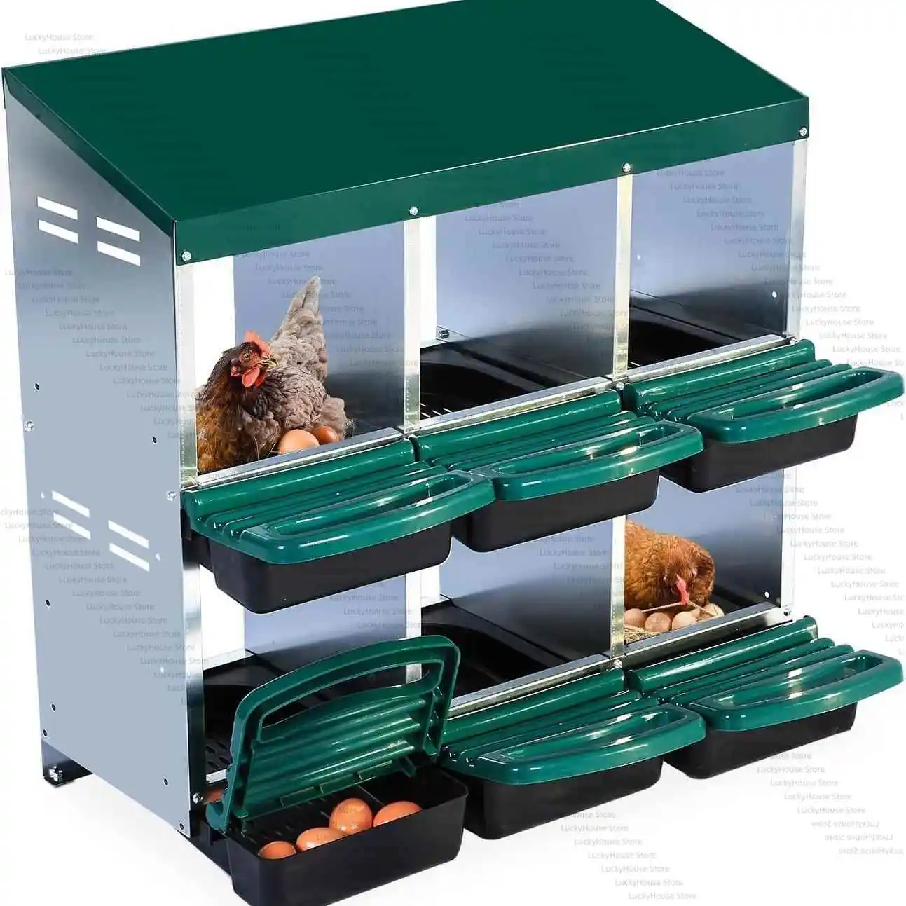 Hot Sale Chicken Nesting Box Galvanized Steel Egg Laying Nest Box Hanging Poultry Coop
