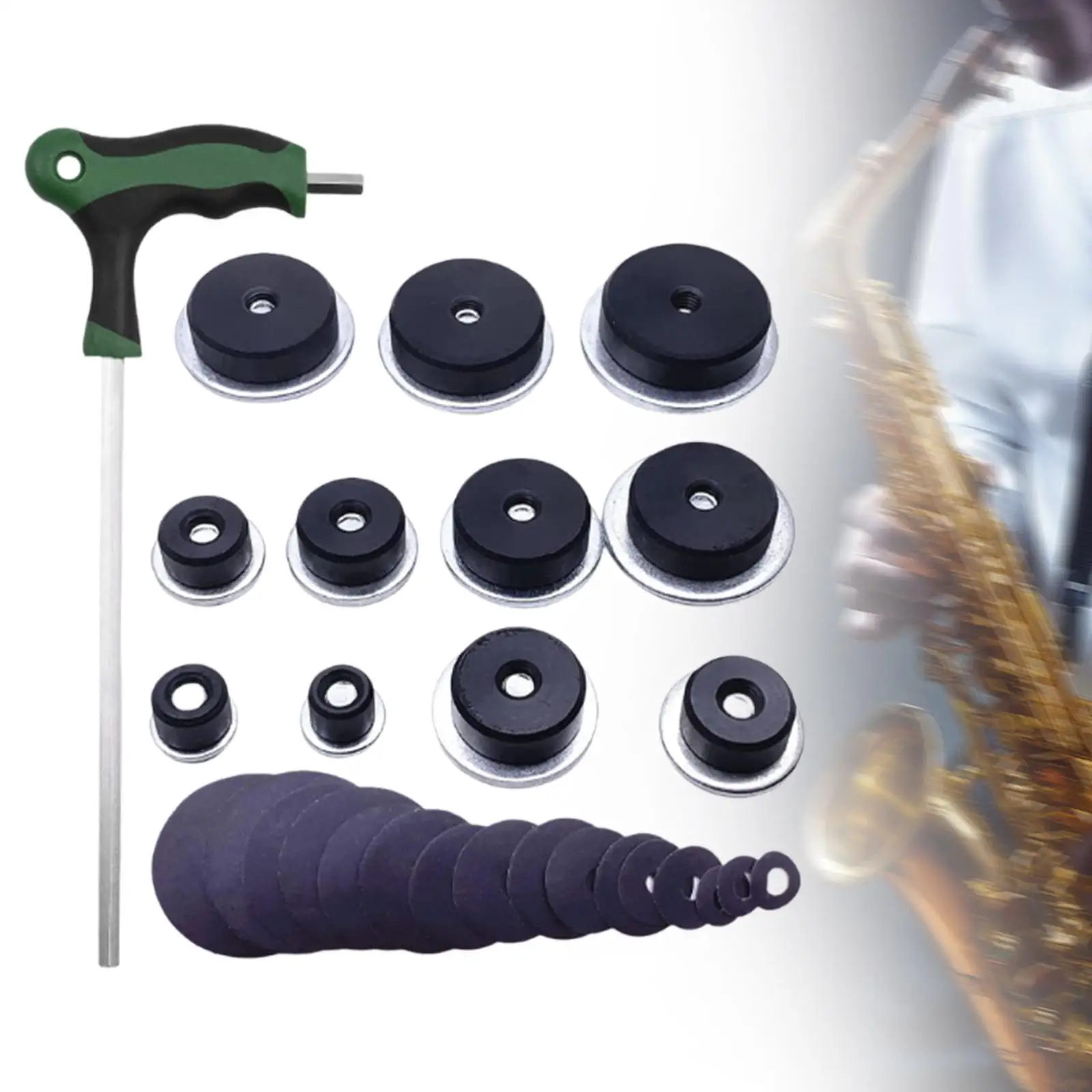 Saxophone Repair Tool Sound Hole Grinding Maintenance Kit Hand Tool Kit Sturdy Sax Repair Kit Repairing Accessories