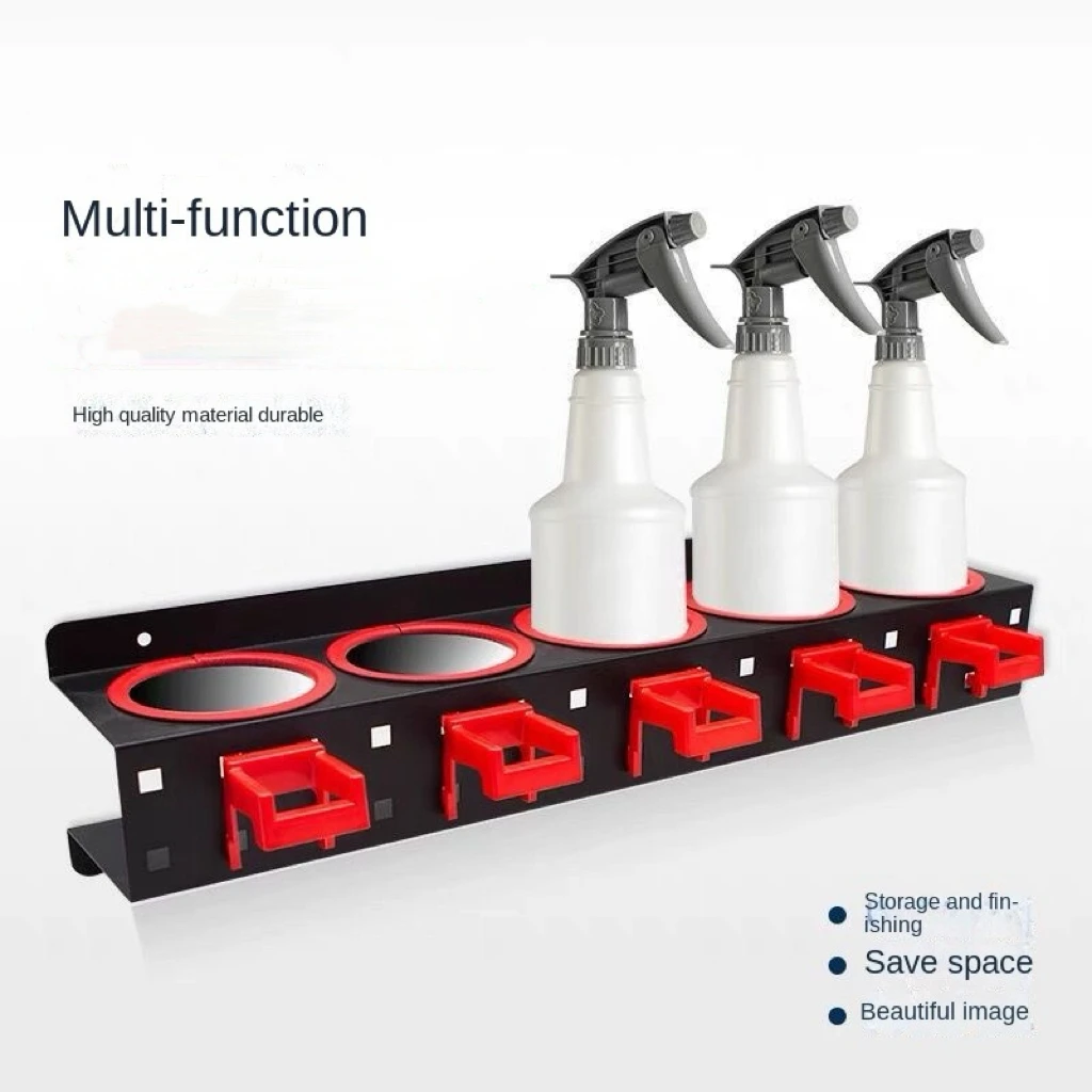 Wall mounted sprayer rack, grinding rack, liquid wax storage rack, multifunctional tool storage rack, polishing machine storage