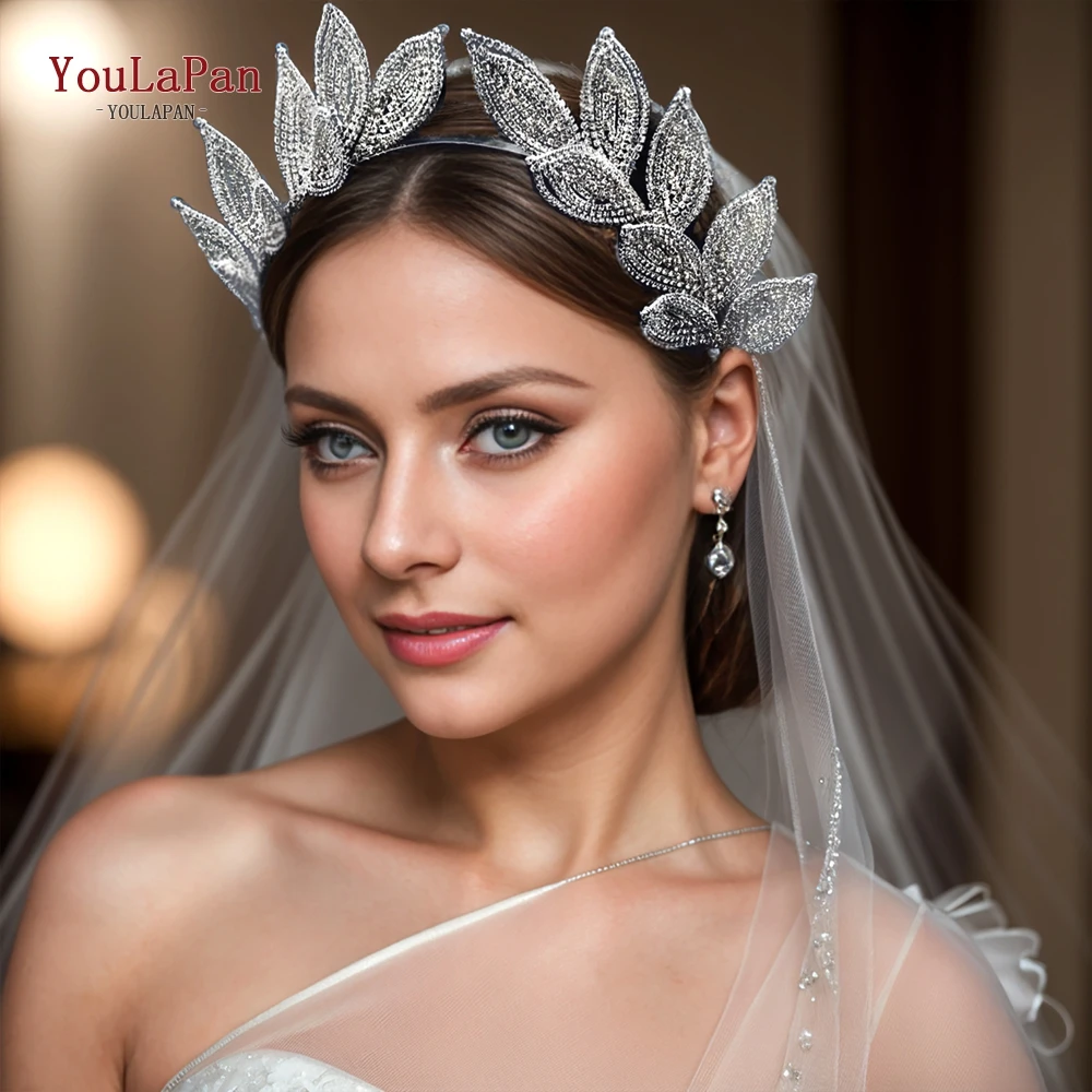 

YouLaPan Bridal Wedding Hair Accessories Shiny Women Headband Handmade Bridesmaid Headpiece Princess Fairy Hair Hoop HP615