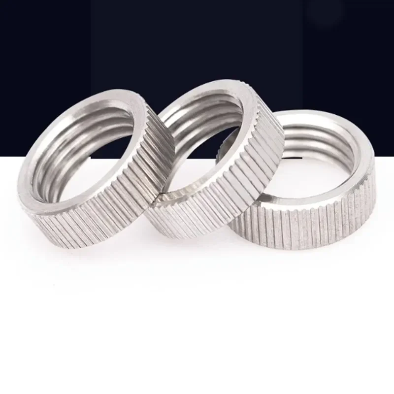 

10PCS m6 m8 m10 m12 m14 m16 m18 m20 fine thread 304 Stainless Steel GB812 knurled round Hand tighten thumb Nut