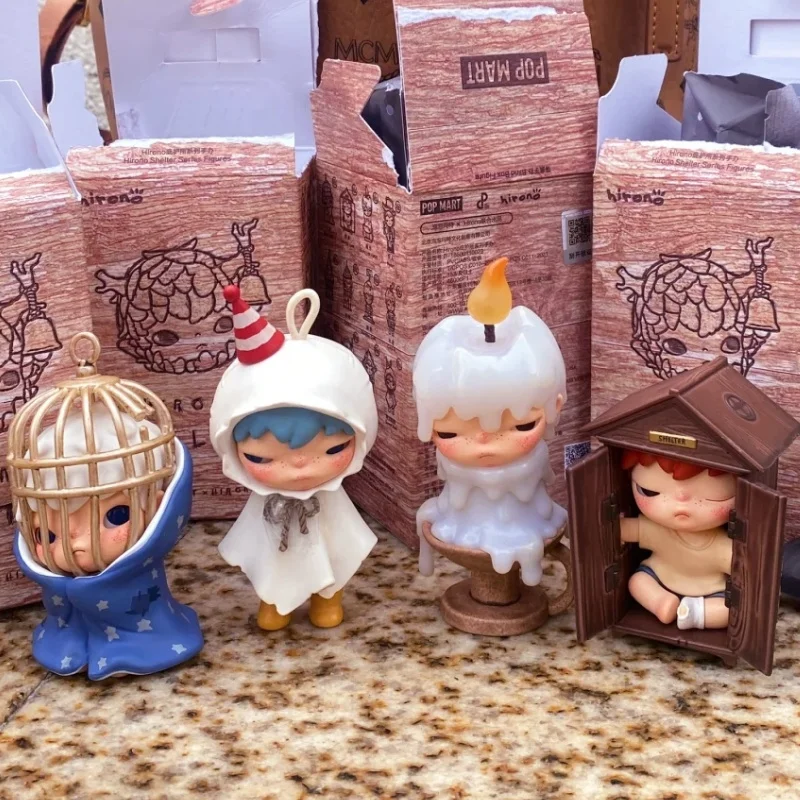 Hot Hirono Shelter Series Blind Box Action Figure Trendy Figurines Home Desktop Decor Dolls Collection Model Toys Girls Gifts