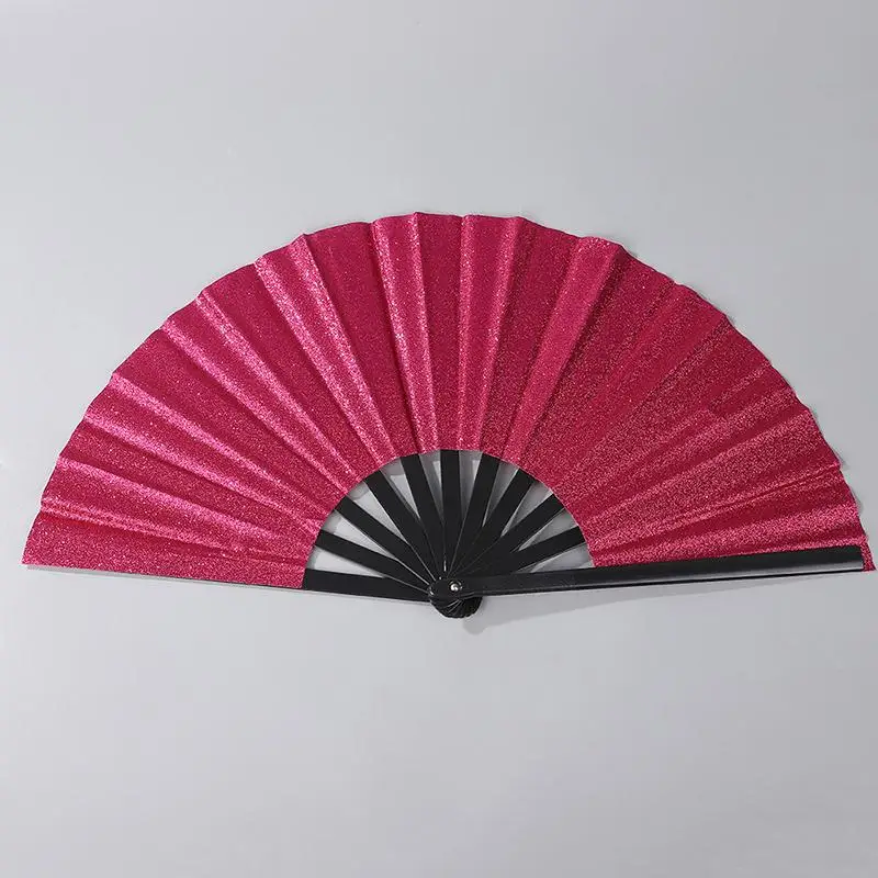 *New Gradient Colorful Rainbow Handheld Fan Cooling Decorative Folding Dance Fan Pride Day Portable Chinese Kung Fu Fan Carnival