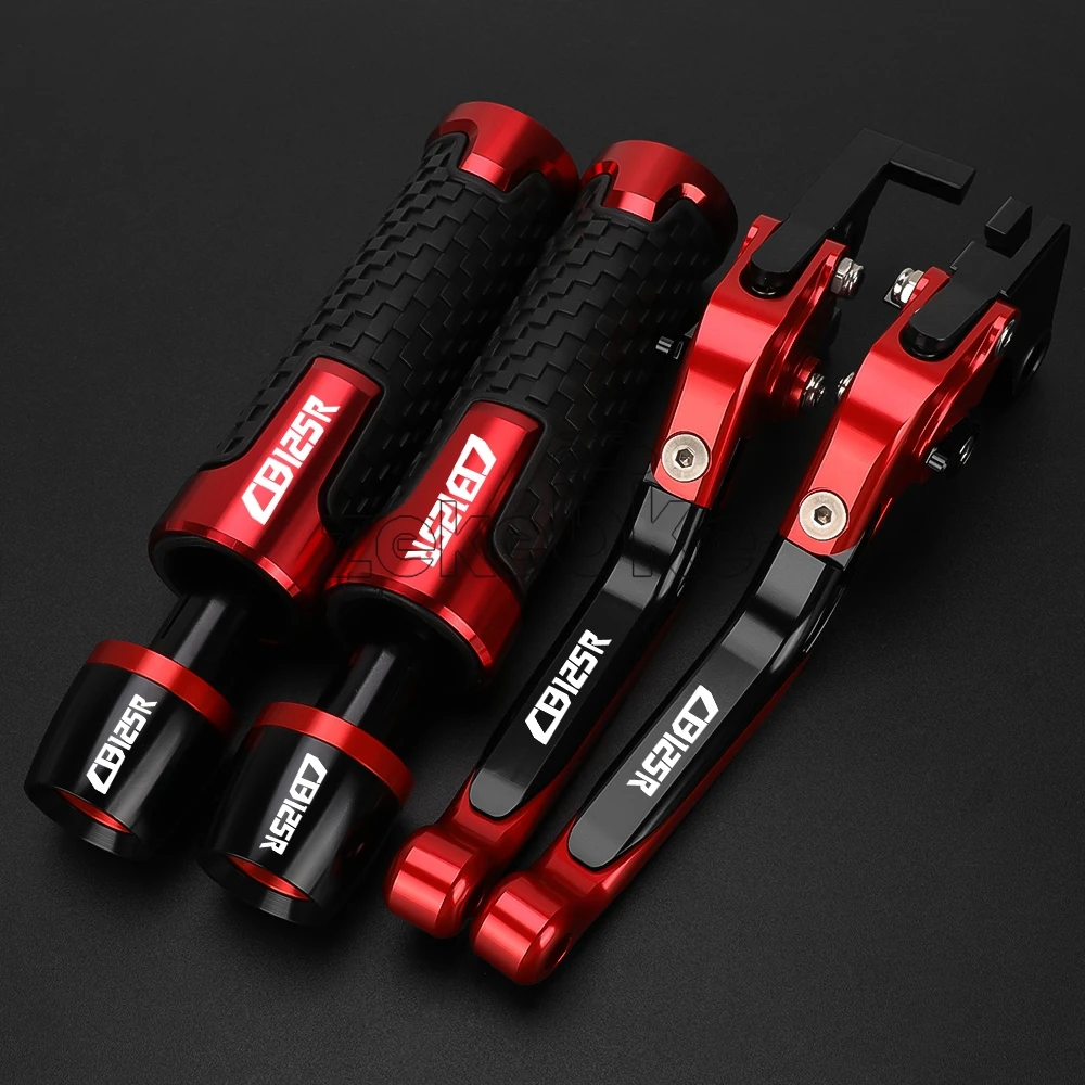 Motorcycle Accessories Adjustable Brake Clutch Levers Handle Grips Handblebar Grip End FOR HONDA CB125R CB 125R 2011-2016 2015