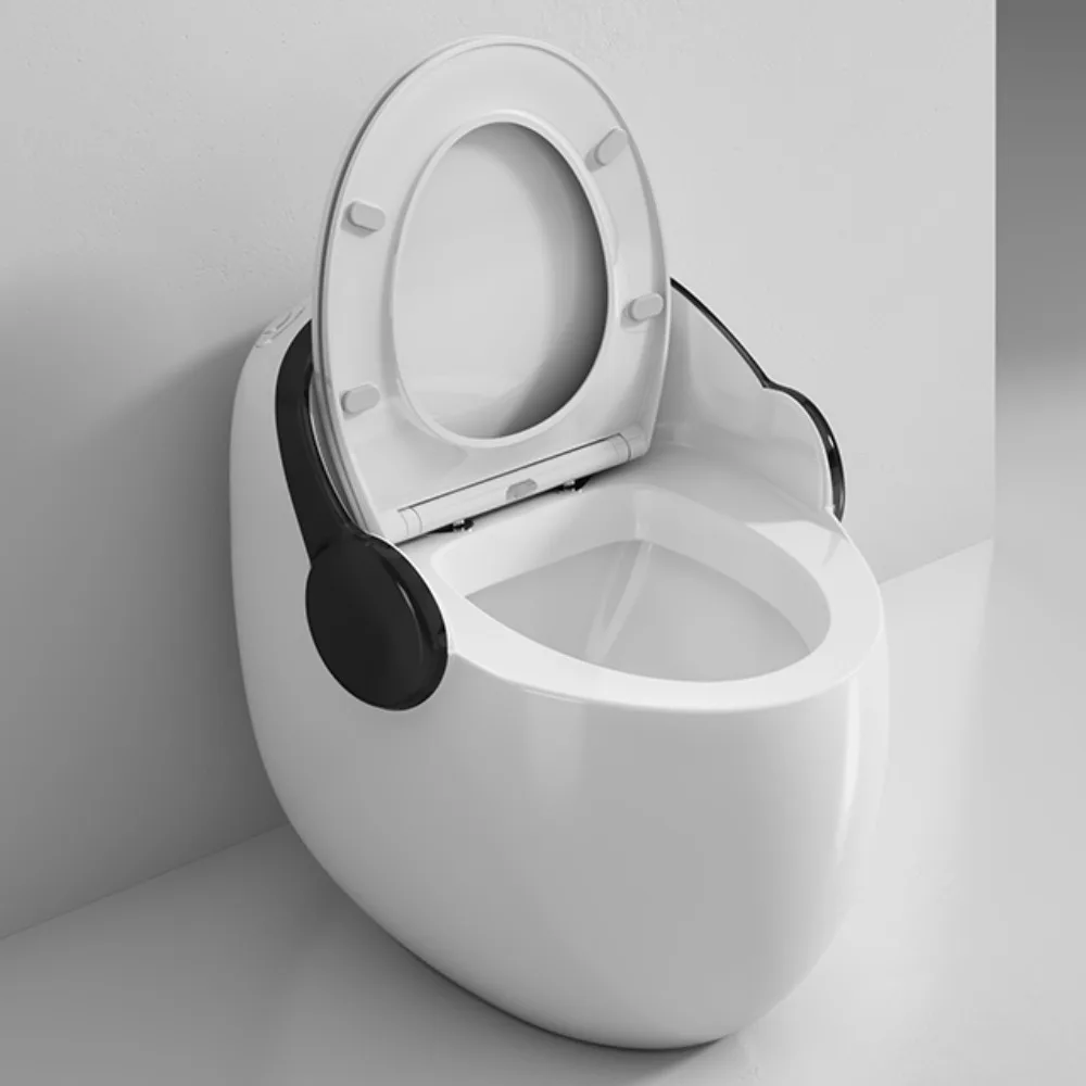 New Modern Bathroom Egg-Shaped Ceramic S-Trap Inodoros De Lujo Flush Toilet Floor Standing Toilet