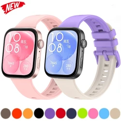 Official Silicone Strap for Huawei Watch Fit 3/4/5 Pro Wristband For Huawei Watch Fit 4/5 Pro Correa Accessories Bracelet belt