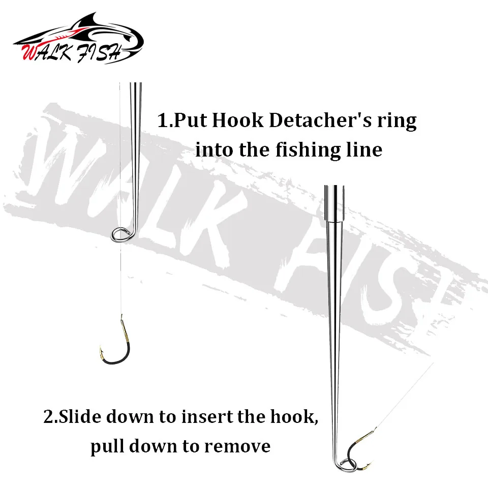 WALK FISH Stainless Steel Safety Extractor Fishing Hook Detacher Remover Rapid Decoupling Device For Fishing Tools Portable Fish