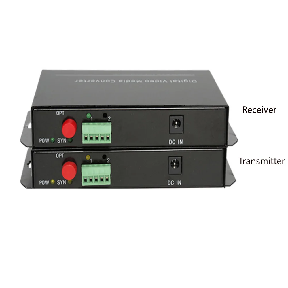 8Port Video over Fiber Media Converters with RS485 Data PTZ FC Optical Module Singlemode 20Km for Analog Cameras CCTV