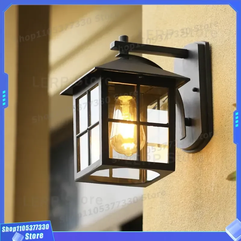 Modern Simple LED Wall Light Die Cast Aluminum Waterproof Outdoor Garden Lamp AC Powered Super Bright Exterior Mounted