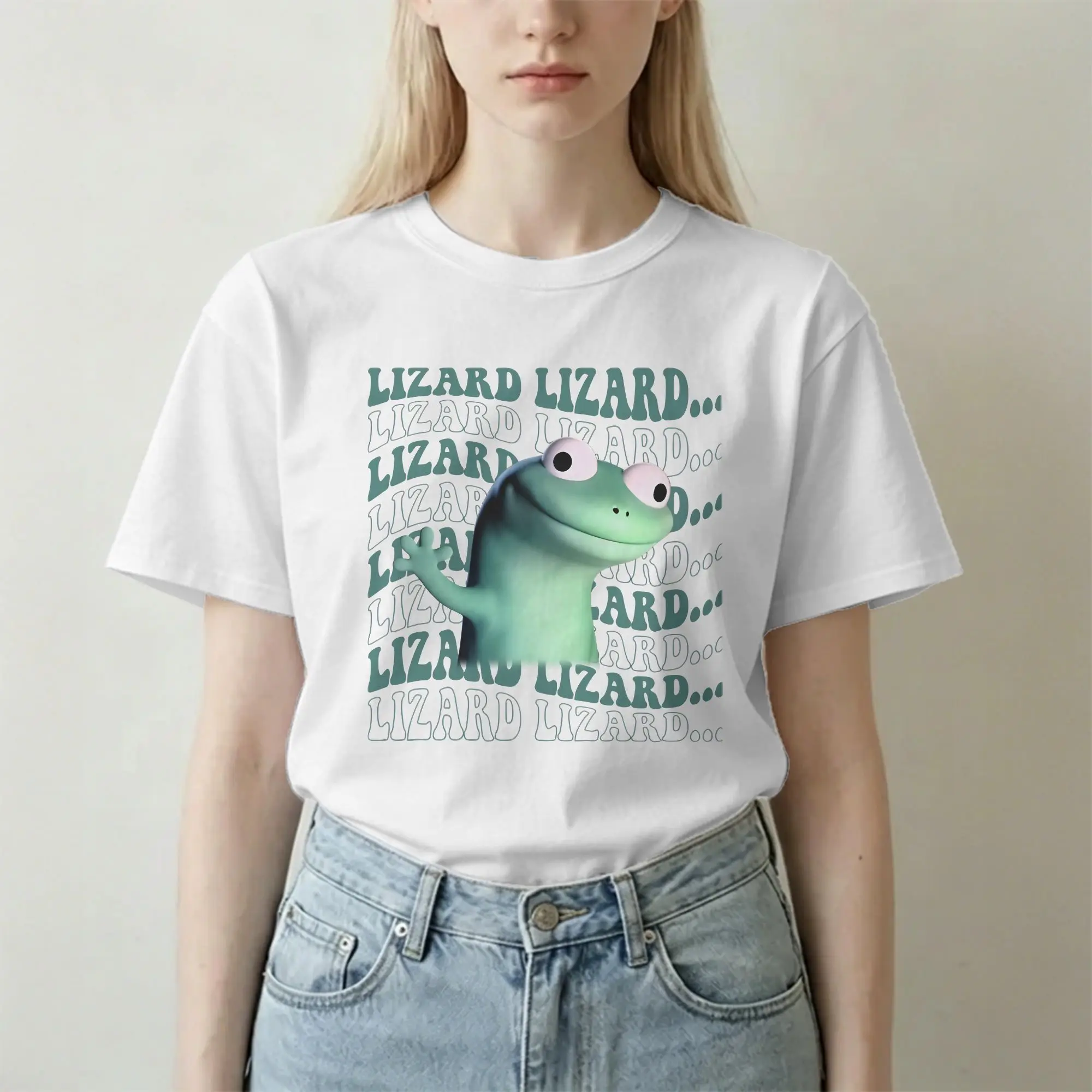 Men Women T-Shirts Hoppers Tom Lizard  Cartoon    Novelty Pure Cotton Tees Short Sleeve  T Shirts Crewneck Clothes Printed