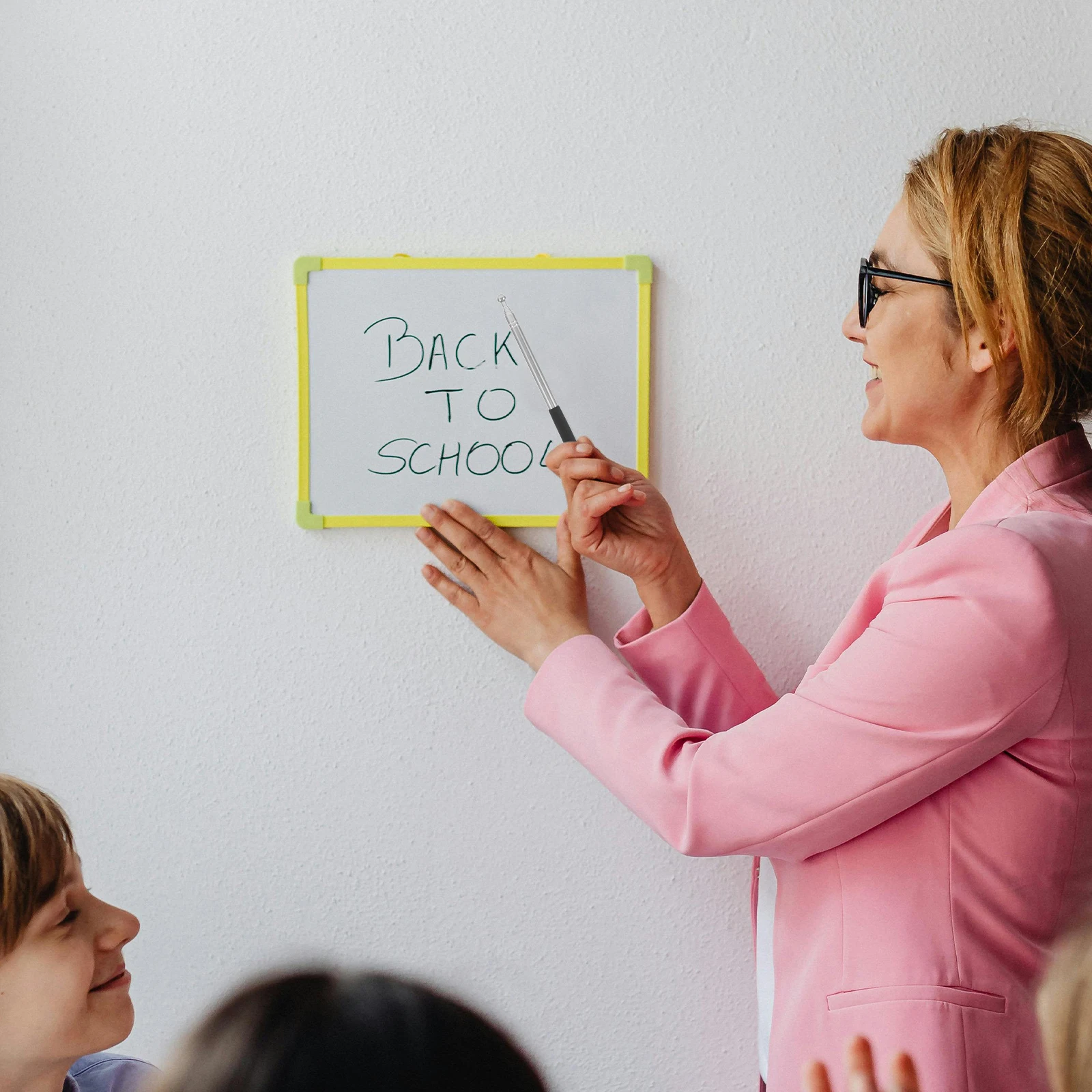 2pcs Telescopic Pointer Stick Lightweight Stainless Steel Retractable For Classroom Teaching Tour Guide Presentations Board