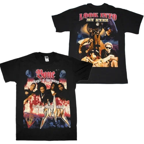 90s Bone Thugs-N-Harmony T-Shirt Black Fullsize S-5XL