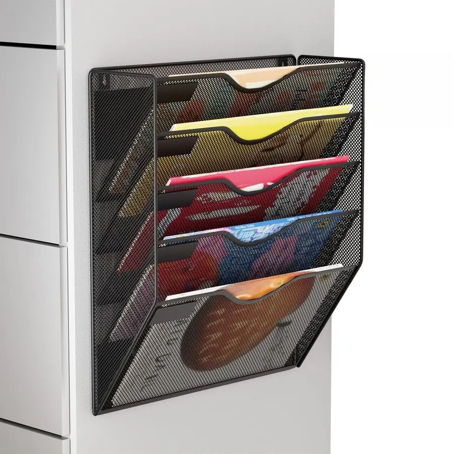 

Magnetic File Holder, No Drilling Wall File Organizer, File Folder Bins, Mail amp Magazine Rack, Magnetic Paper Document Holder