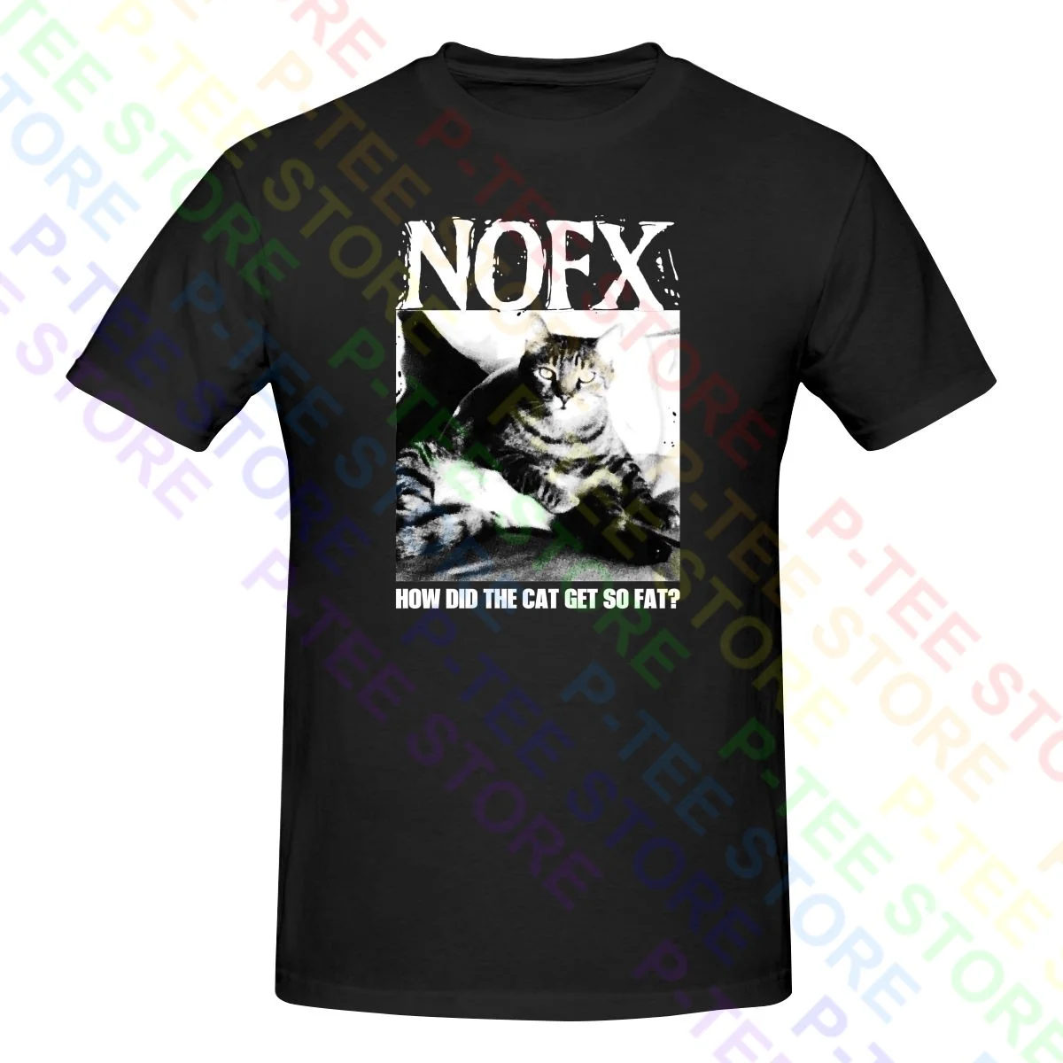 Nofx, как кошка получила настолько яркую футболку, лучшая уникальная Винтажная футболка, лучший продавец