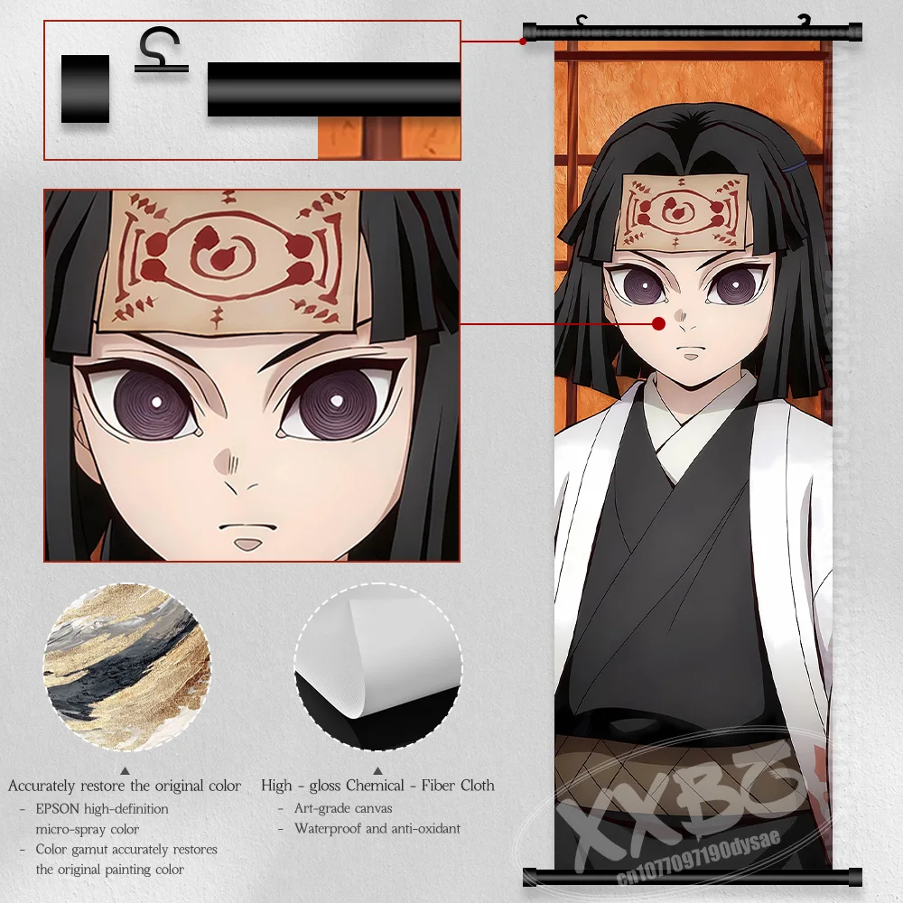 โปสเตอร์ตัวละครจากอนิเมะ ภาพยนตร์ ของตกแต่งบ้าน ภาพแขวนผนัง งานศิลปะตกแต่งผนัง ภาพม้วน สำหรับดาบพิฆาตอสูร: คิเมทสึ โนะ ไยบะ