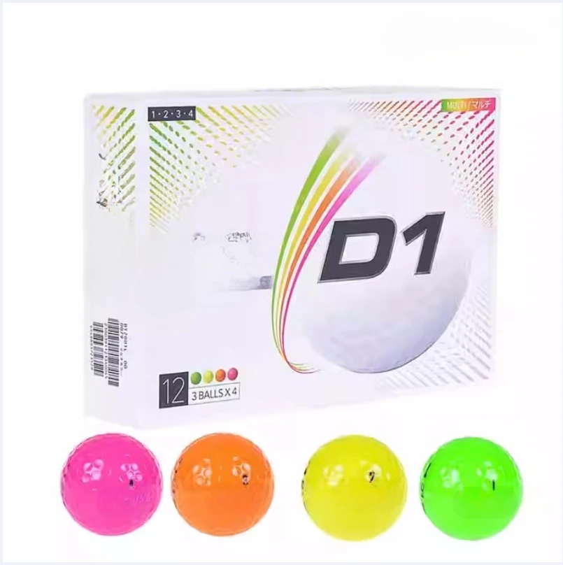 Jiemu Authentic Golf Ball D1 New Color Golf Ball Two Layer Ball White Damo Two Layer 2022