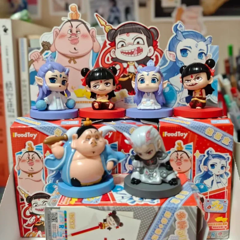 

Movie Ne Zha 2 Blind Box Ornament Nezha Ao Bing Figures Doll Toys Surprise Box Kids Toys For Children Peripherals Gifts