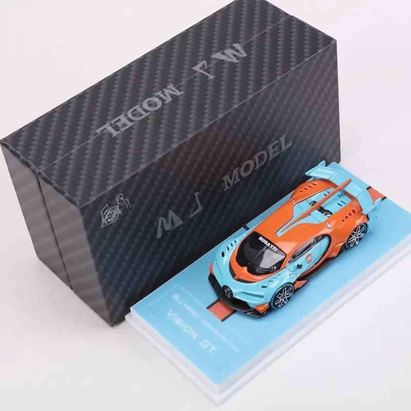 MJ 1:64 Bugatti Vison GT Sportwagen Bay/Darth Vader Farbe Legierung Auto Modell Sammlung Dekoration