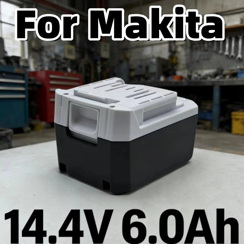 

Makita Compatible 14.4V Li-Ion Battery Replacement 6.0Ah 10.0Ah Power Tool Compatible with BL1415G BL1413G BL1460G DC18WA UH480D