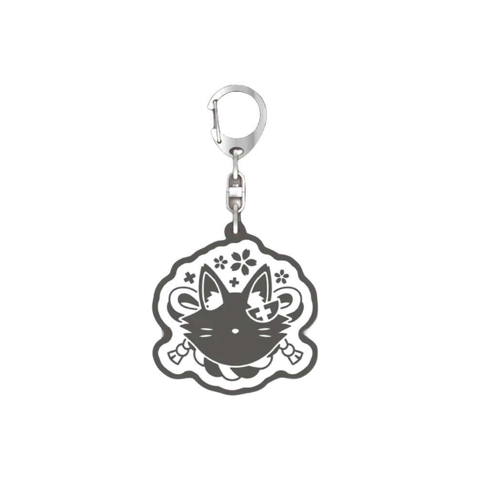 Anime Hololive Figures Keychain Shirakami Fubuki Natsuiro Matsuri Gown Acrylic key ring Akai Haato Gifts