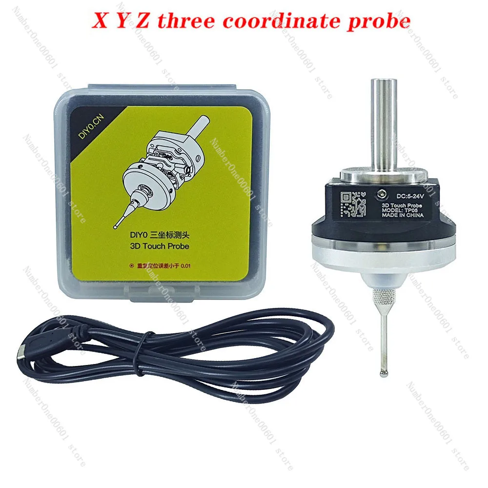 

Latest Upgrade V6 Anti-roll 3D Touch Probe Edge Finder To Find The Center Desktop CNC Probe Compatible with Mach3 and Grbl