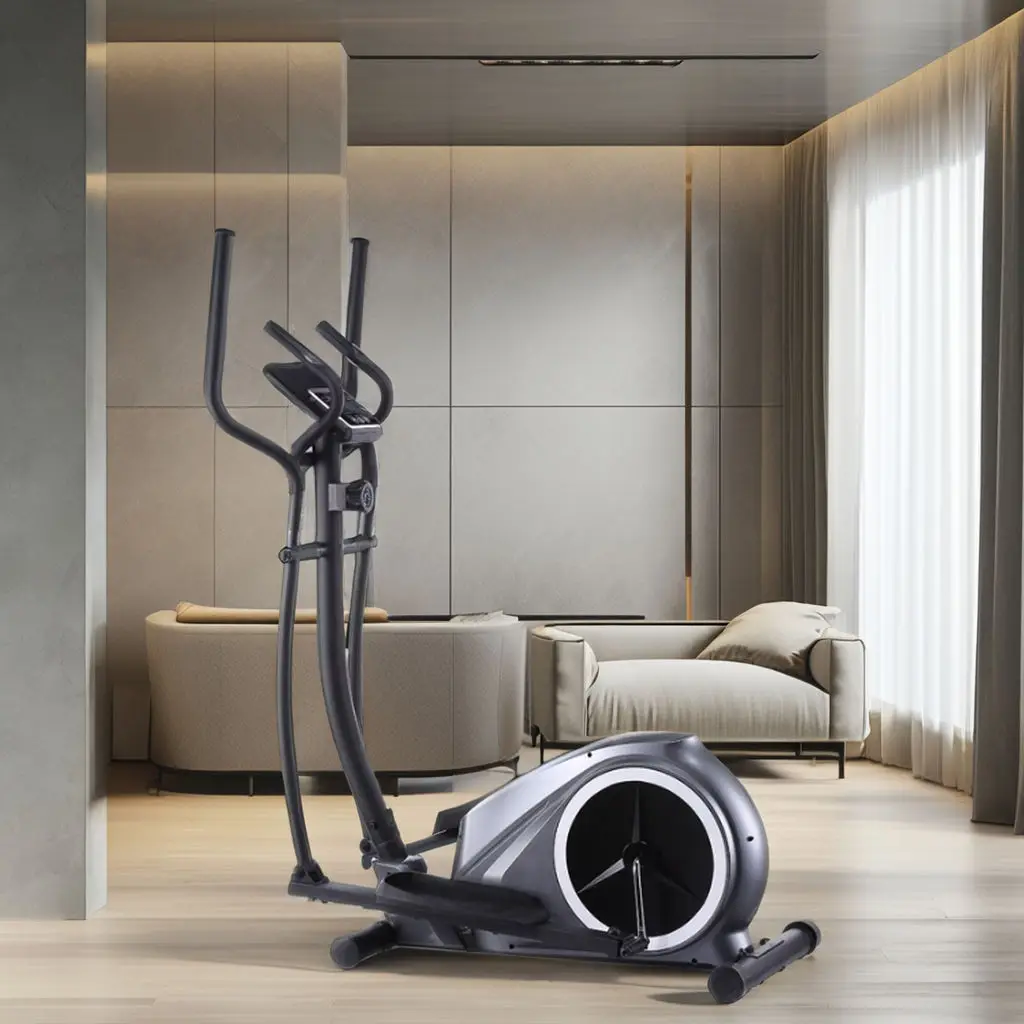 

Steel Frame Magnetic Control Elliptical Machine LED Display Eco-Friendly Home Gym Equipment
