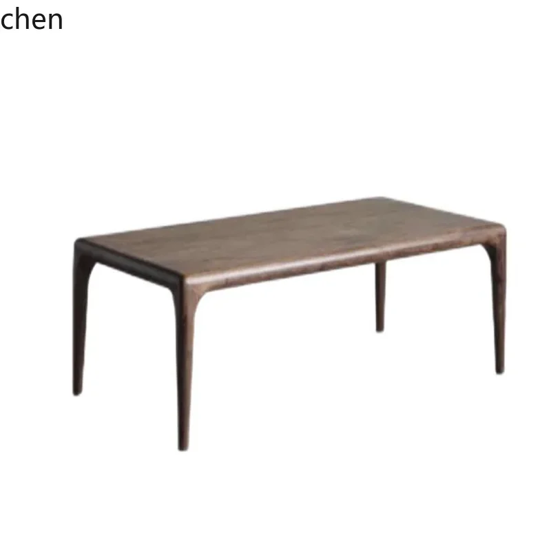 HYS Retro Tea Table Home Living Room Low Table Small Apartment Solid Wood Coffee Table