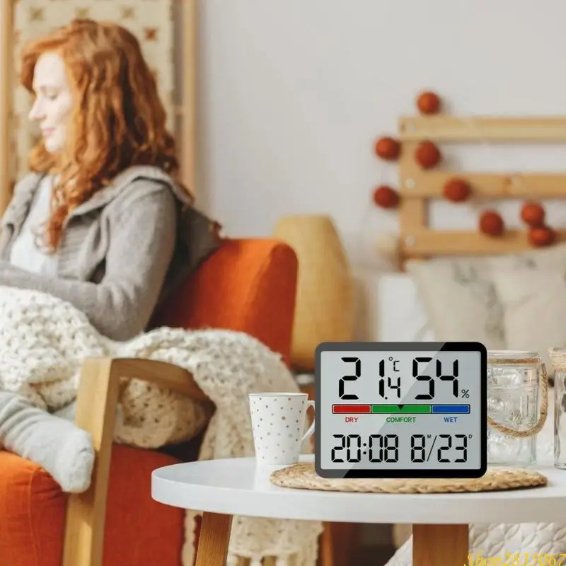 Termometri digitali del misuratore umidità temperatura Monitor per data per data per camera da