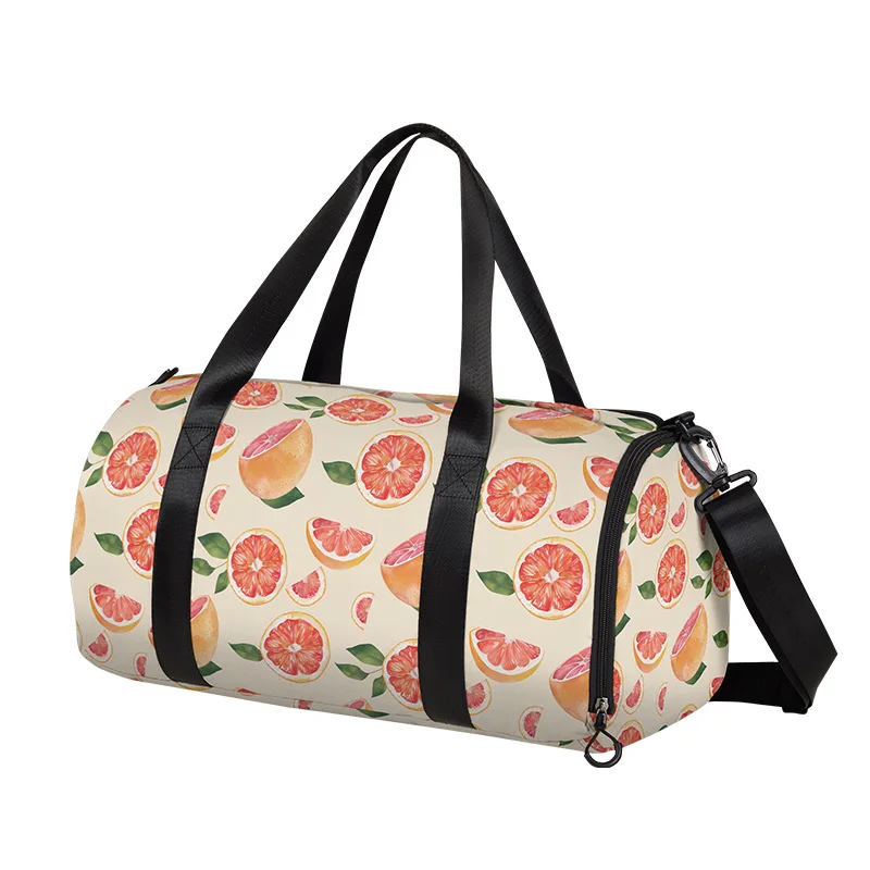 

National Tide Floral Sports Fitness Bag Printed Large Capacity Lightweight Travel Crossbody Backpack Men's Duffel Bag Travel Bag