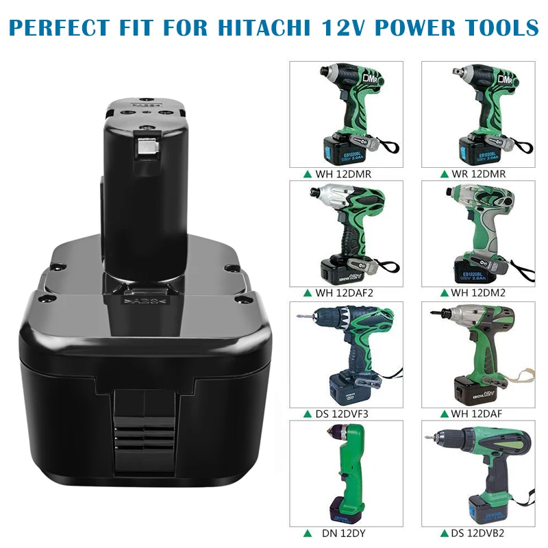 Battool Ersatz Batterie für Hitachi 12V 3500mAh EB1214S EB1212S EB1220BL EB1212S WR12DMR DS180F3 DH15DV UB120 DS12DVF3