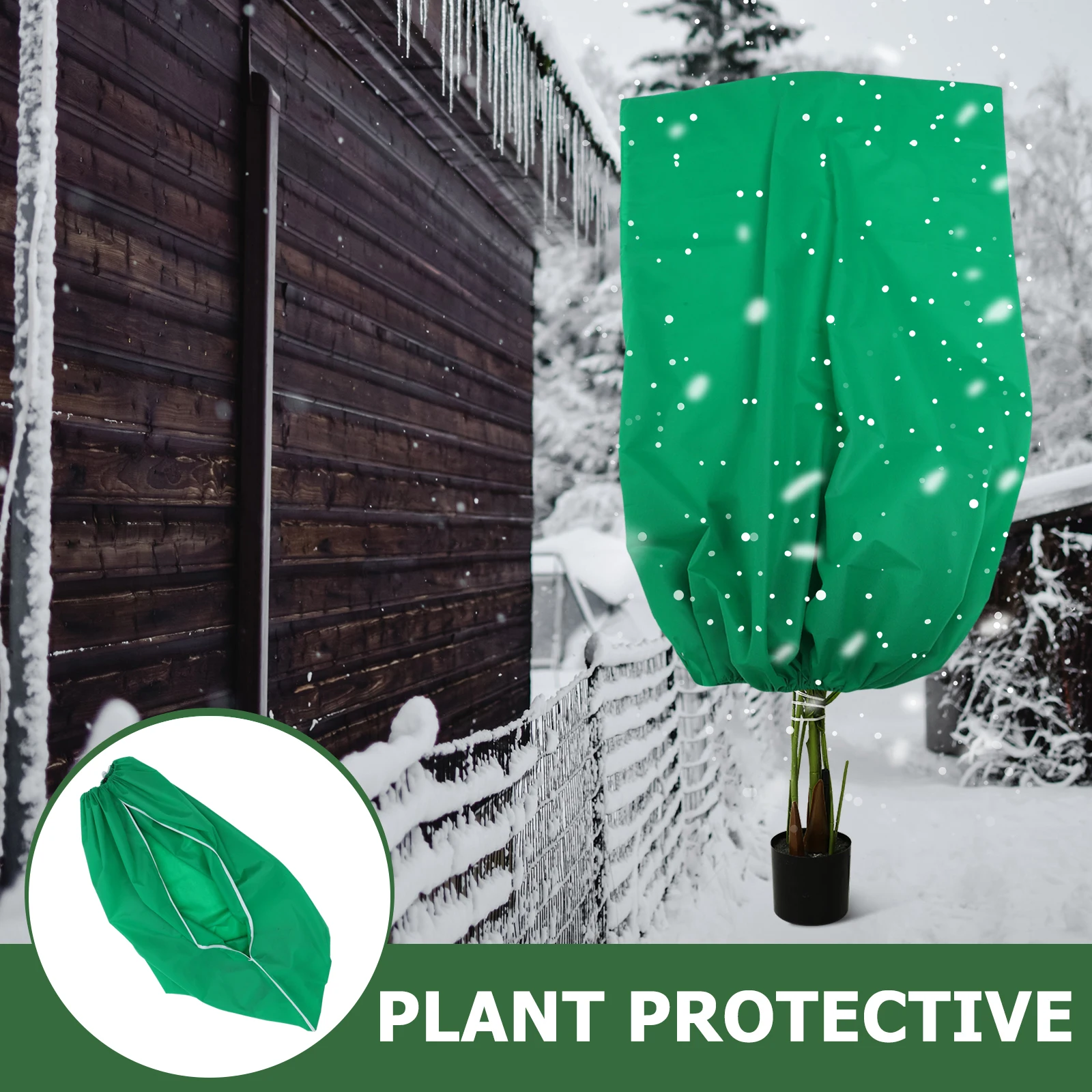 

2 Pcs Freeze Cover Non-woven Garden Covers Plants Vegetable Protectors Protective Bag Multi-layer Plastic