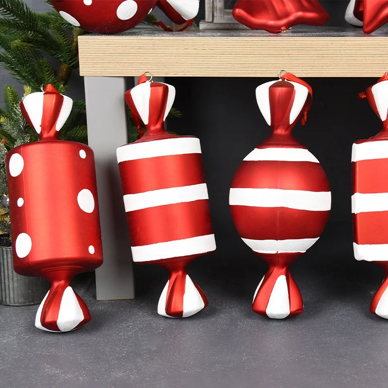 3 PCS Christmas Decorate Big Candy Cane Home Christmas Party Favor New Year Gift