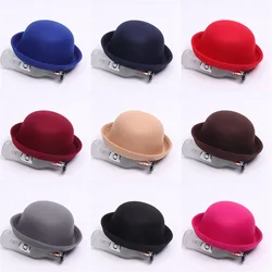 Adult Kids Baby Adjust Size Wool Beret Beanie for Girls Candy Colors Infant Baby Berets Kids Caps Women Child Round Flattish Cap