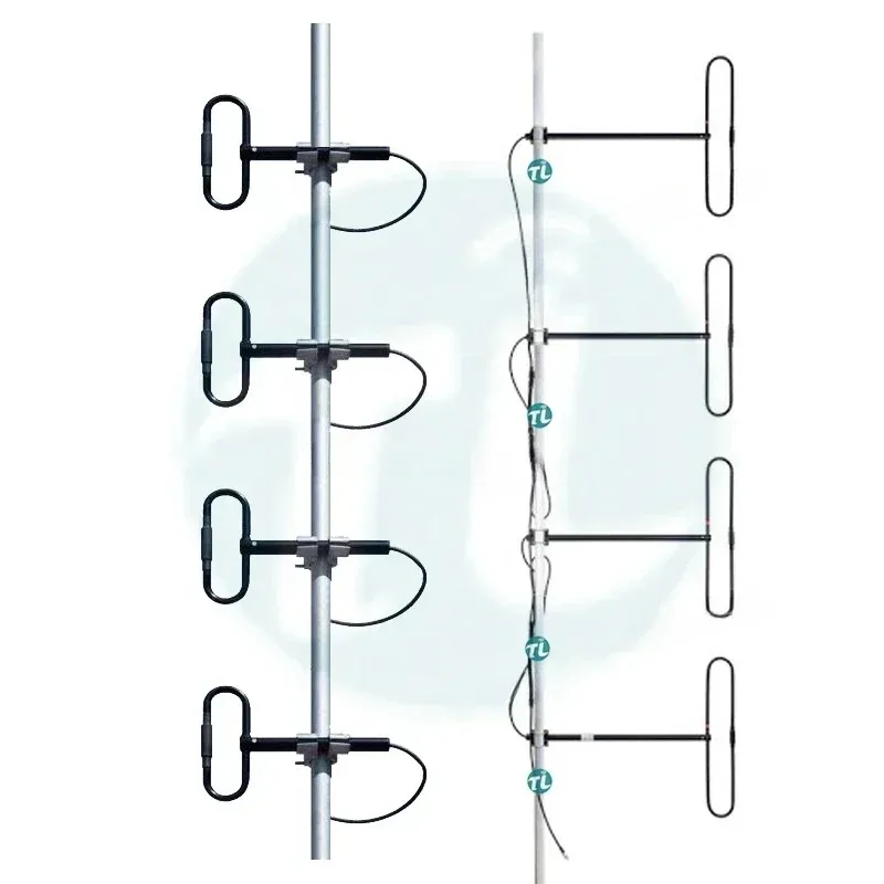 Folded Dipole Antenna VHF 136-174 MHz UHF 400-470MHz Directional Base Station Antenna Yagi Antenna