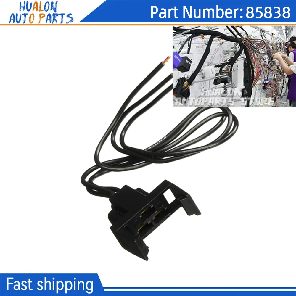 85838 Wiring Harness Floor Mounted Dimmer Socket 3 Wire Electrical Connector for GM Headlight Switch System Manufacturer