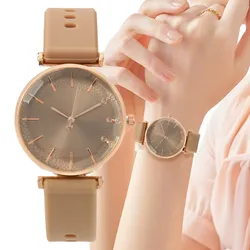 Moda Simple Con Diamantes Señoras Relojes De Cuarzo Caliente 2023 Marcas Deportivas Mujeres Correa De Silicona Reloj De Vestir Regalos Relojes De Pulsera