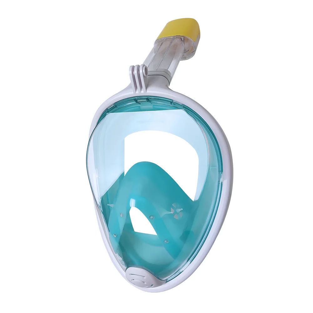 قناع الغطس الجديد لكامل الوجه، مجموعة غطس جافة مع حامل GOPRO للسباحة والغوص #5