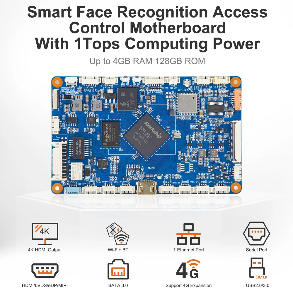 Rockchip RK3568 Liontron ARM MOTHERBOARD Artificial Intelligence Development DDR 2GB Linux Board Android for Access control