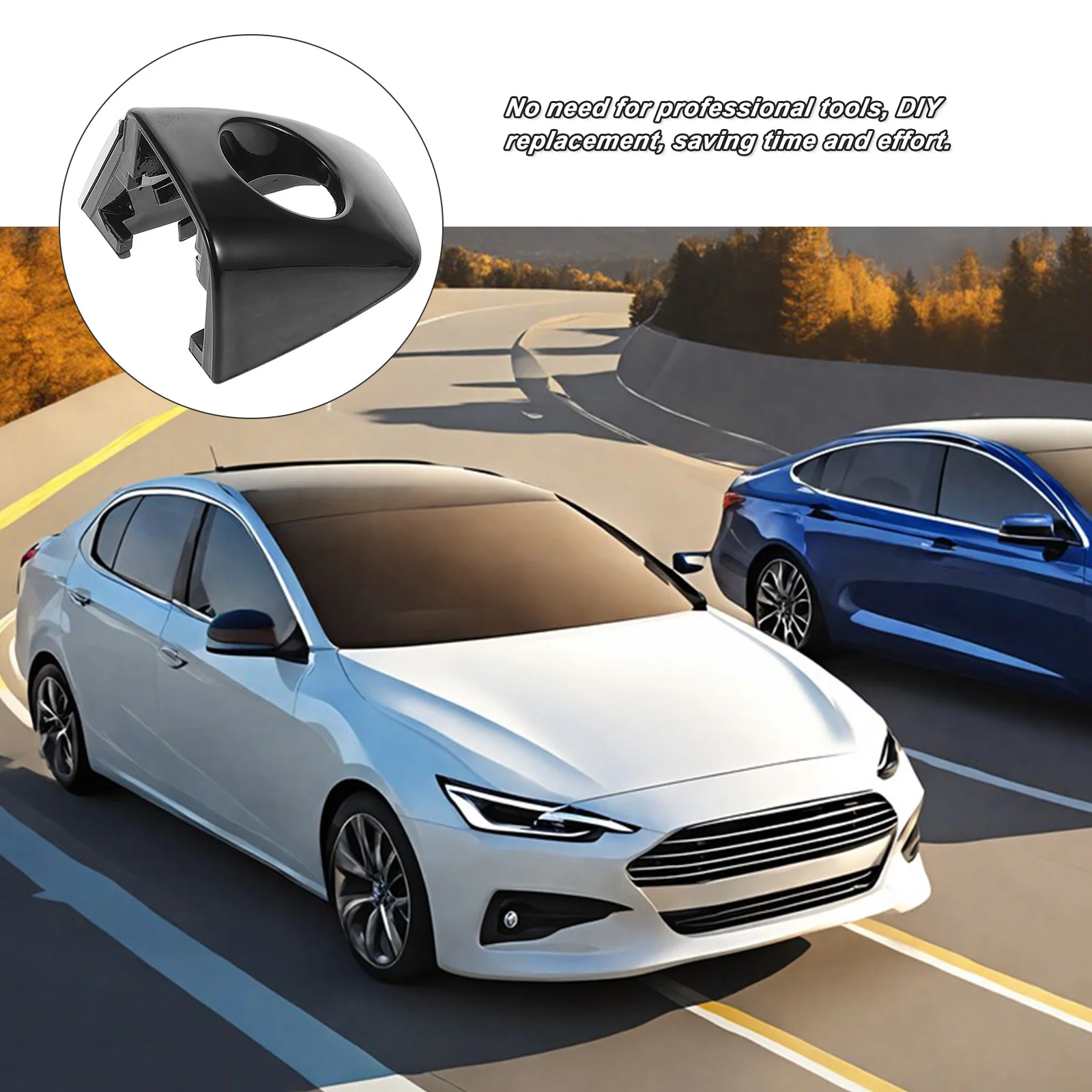 

Car Door Exterior Handle Cover Left Driver Side Key Hole Cap Precision Fit Plastic Trim Cover Weatherproof Scratch Guard