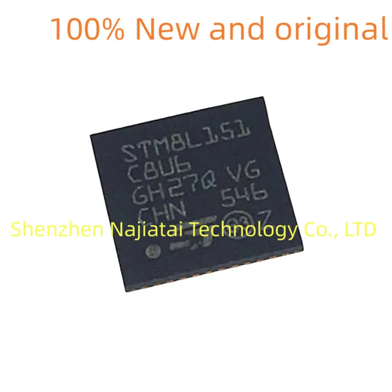 

10PCS/LOT 100% New Original STM8L151C8U6 STM8L151 QFN32 IC Chip