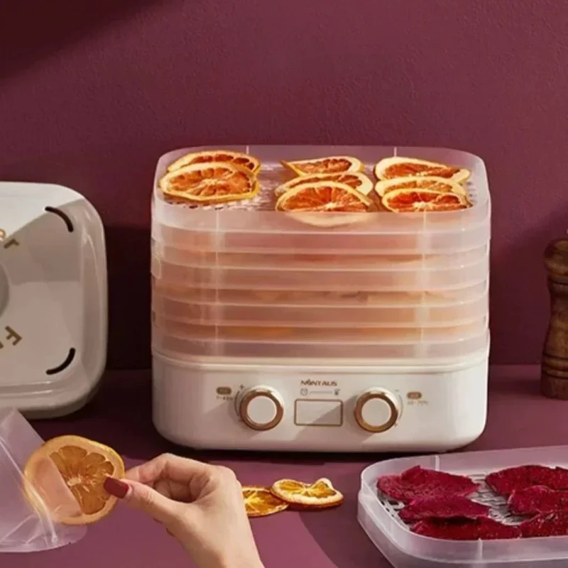 

Бытовая сушилка для продуктов, независимое управление температурой и таймером, автоматическая сушка фруктов и овощей.