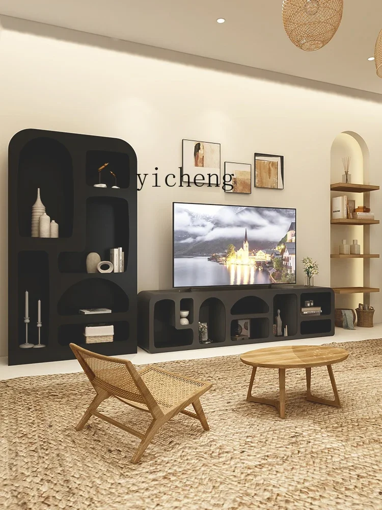 ZZf Storage Cabinet Living Room Decoration French Cream Side Cabinet Hallway Miji Small Bookcase
