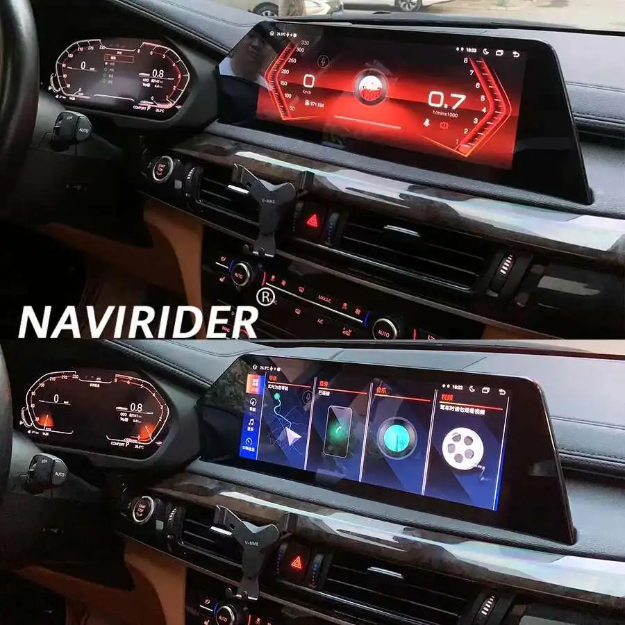 

12.3" Qualcomm 256G Blade Screen CarPlay For BMW X5 F15 X6 F16 2013 - 2018 Android 13 Multimedia DVD Player GPS DSP Head Unit