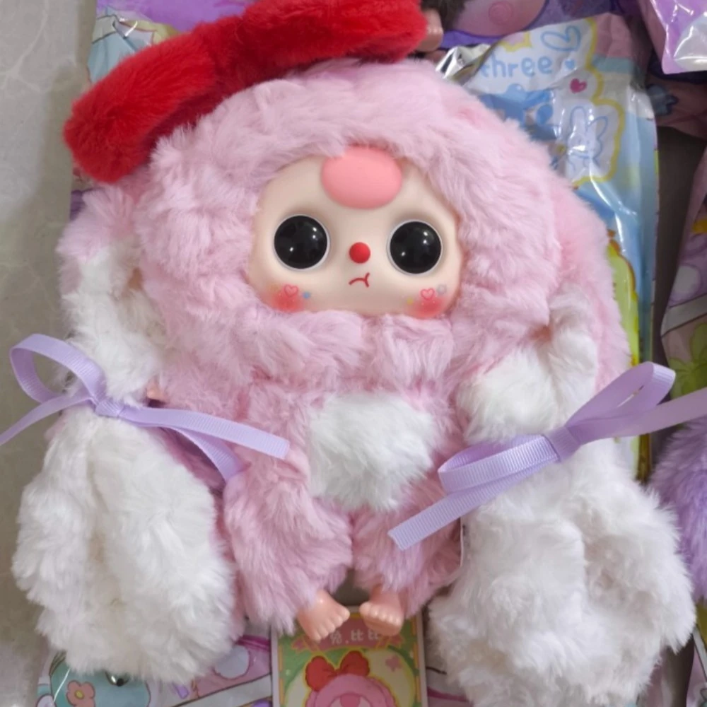 

New Hot Genuine Beautiful Baby Three Little Rabbit Return Series Plush Blind Box Handmade Cute Bag Decorative Pendant