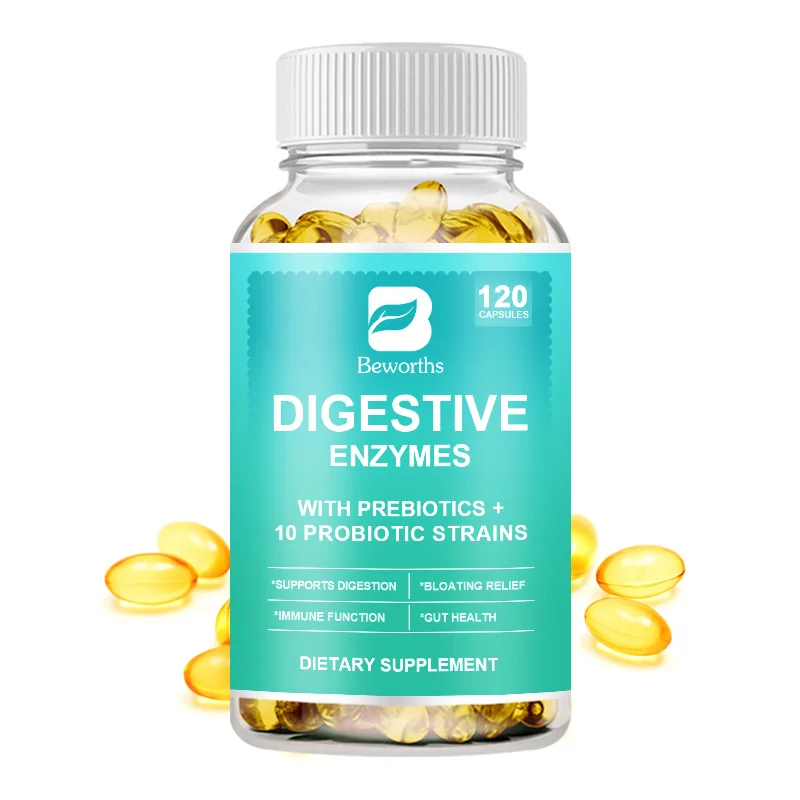 BEWORTHS Probiotic Digestive Enzymes for Digestive Health Bloating Relief for Bromelain and More for Gut Health and Digestion