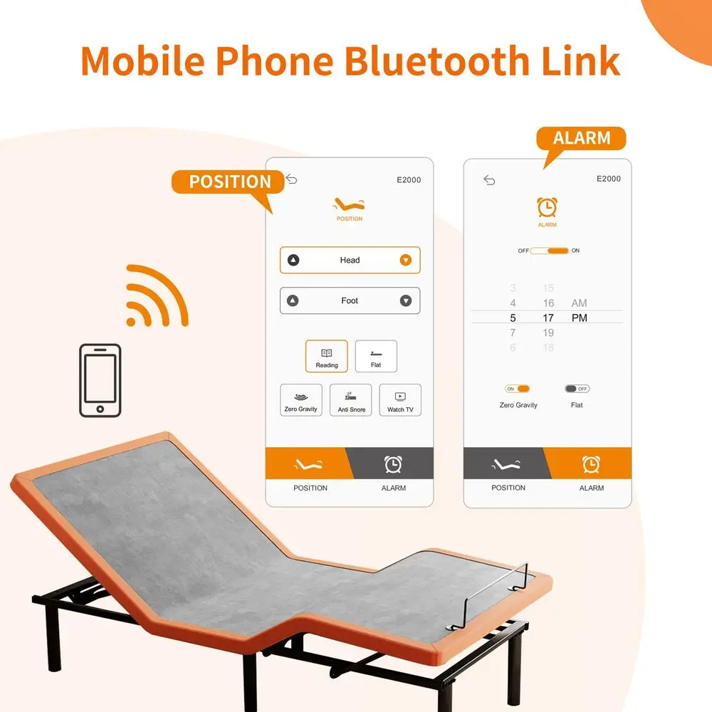 

Twin XL Adjustable Bed Frame with Mattress 12 Memory Foam Hybrid MattressMedium, Wireless Remote, 5 Minutes Installation, Head