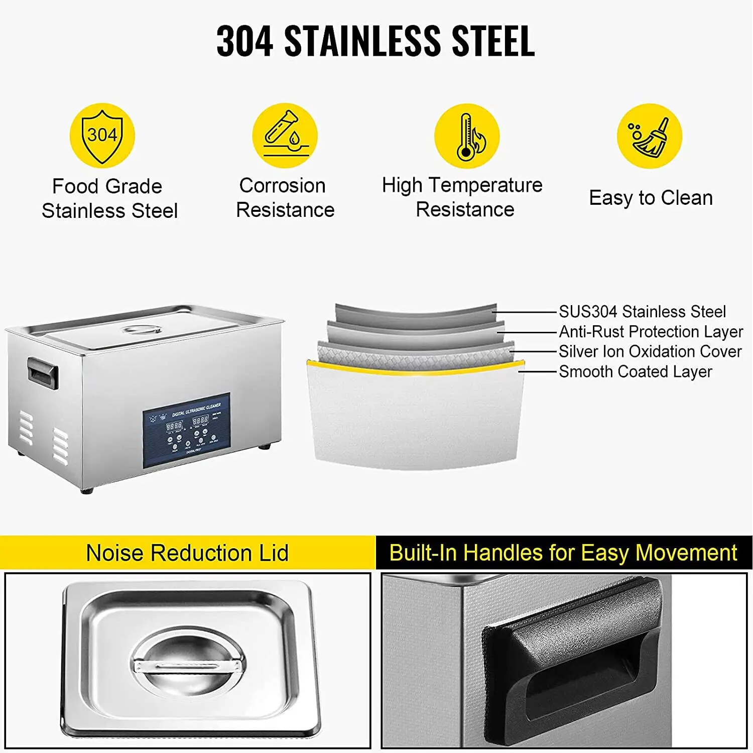 30л ультразвуковой стиральный очиститель цифровой таймер нагреватель машина для чистки ювелирных изделий из нержавеющей стали